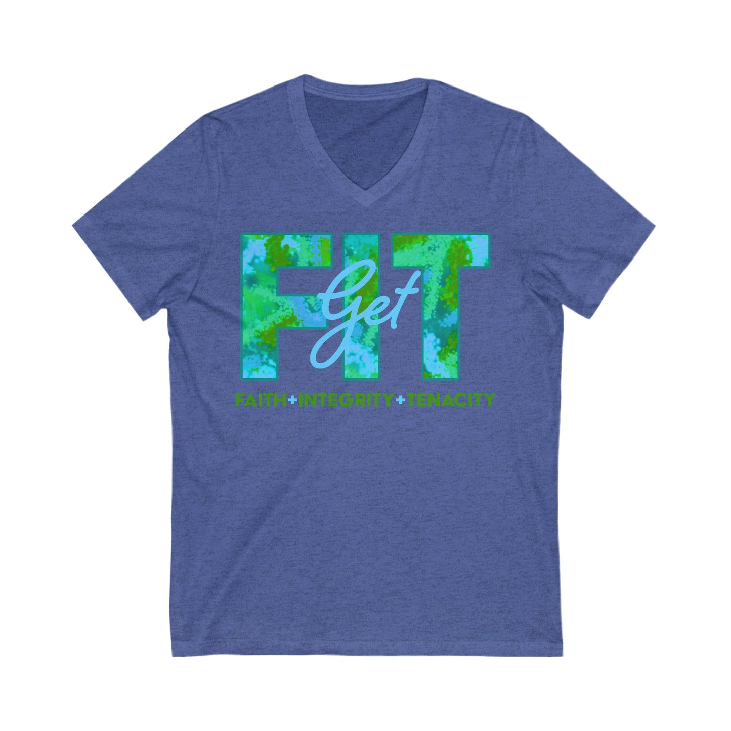 Get Fit V-Neck T-Shirt in Ocean