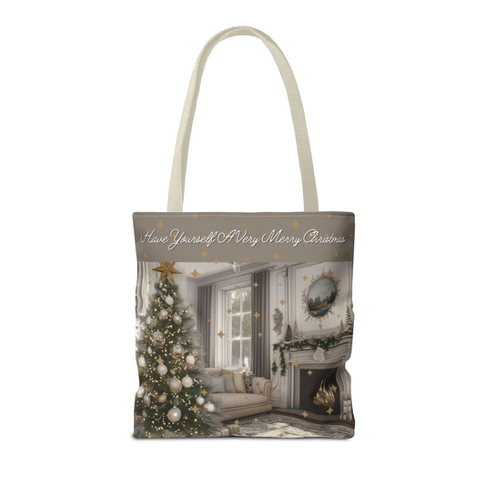 Merry Christmas Tote Bag in Calm