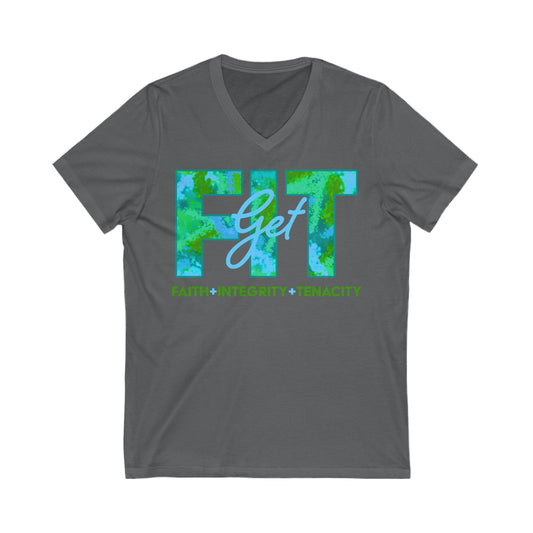 Get Fit V-Neck T-Shirt in Ocean