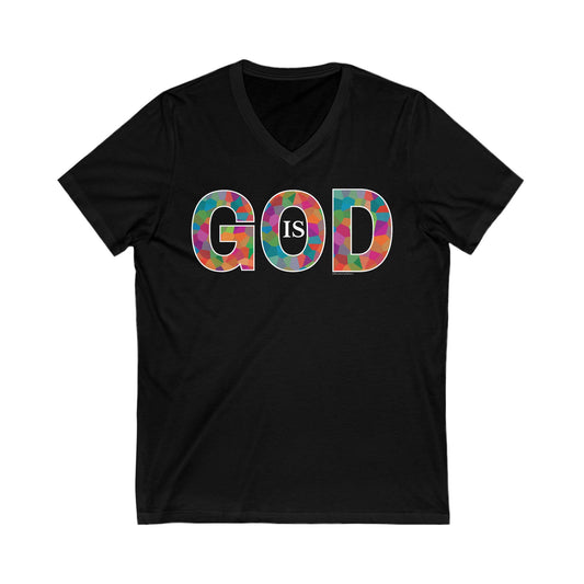 God Is V-Neck T-Shirt - Signature Palette