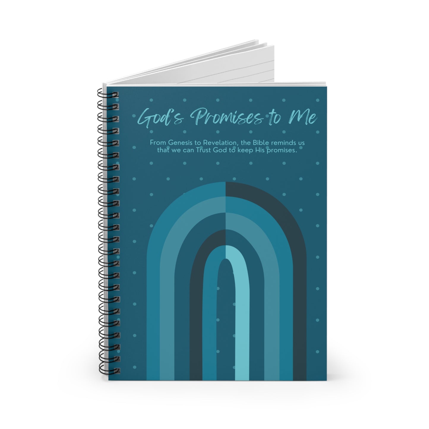 Copy of God's Promises To Me Spiral Notebook - Signature Palette on Black