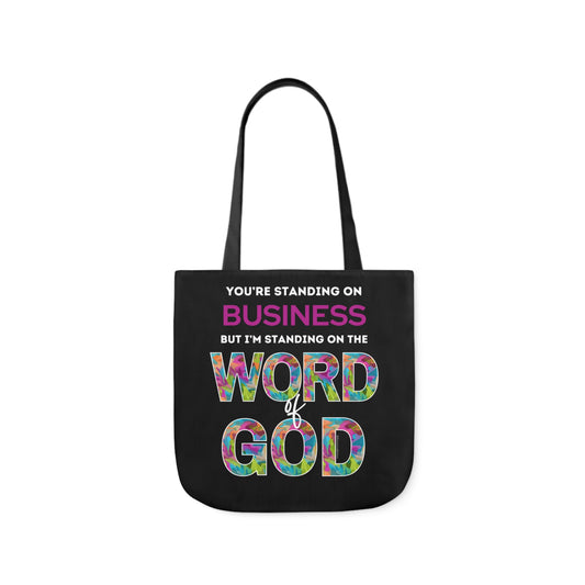 Jesus Rainbow Canvas Tote Bag with Blac Straps