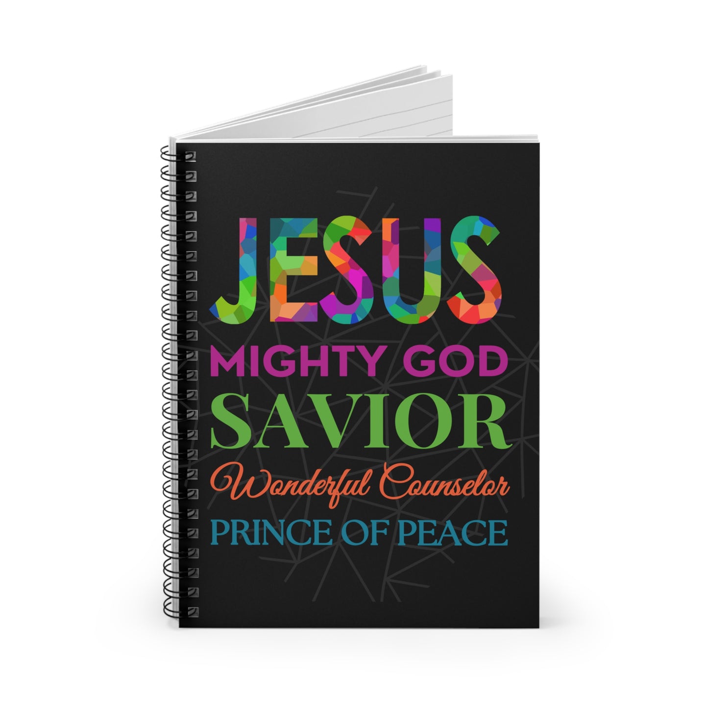 Jesus Is Spiral Notebook - Ruled Line - Signature Colors