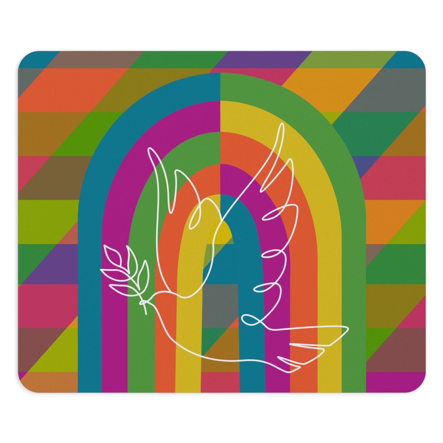 Peace Mouse Pad in Signature Palette