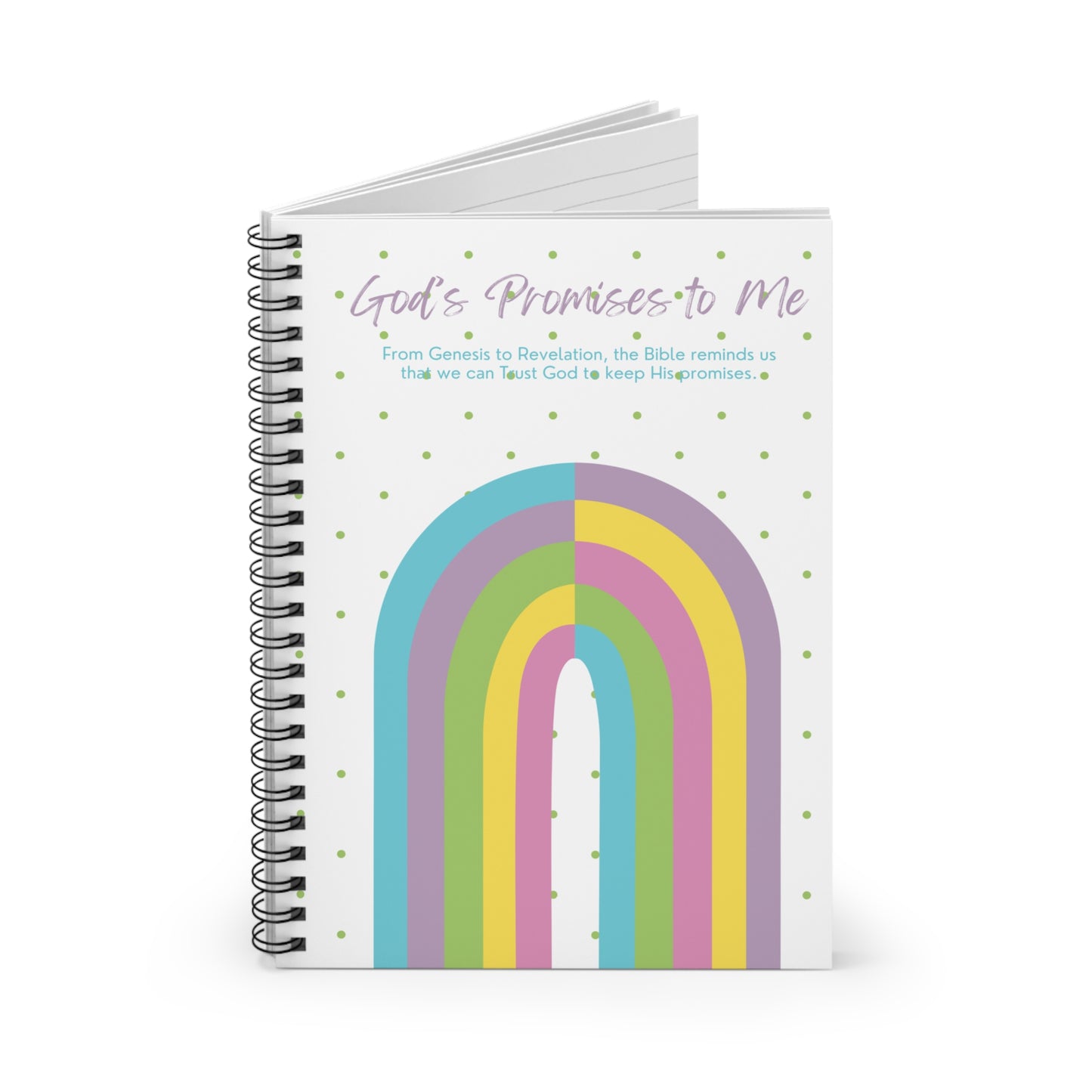 God's Promises To Me Spiral Notebook - Ice Cream