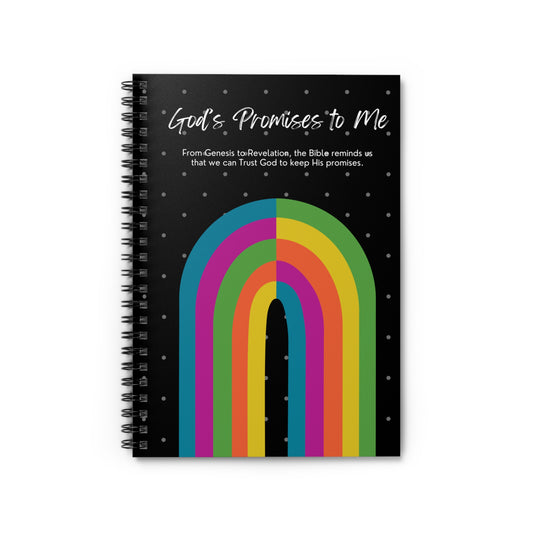 God's Promises To Me Spiral Notebook - Signature Palette on Black