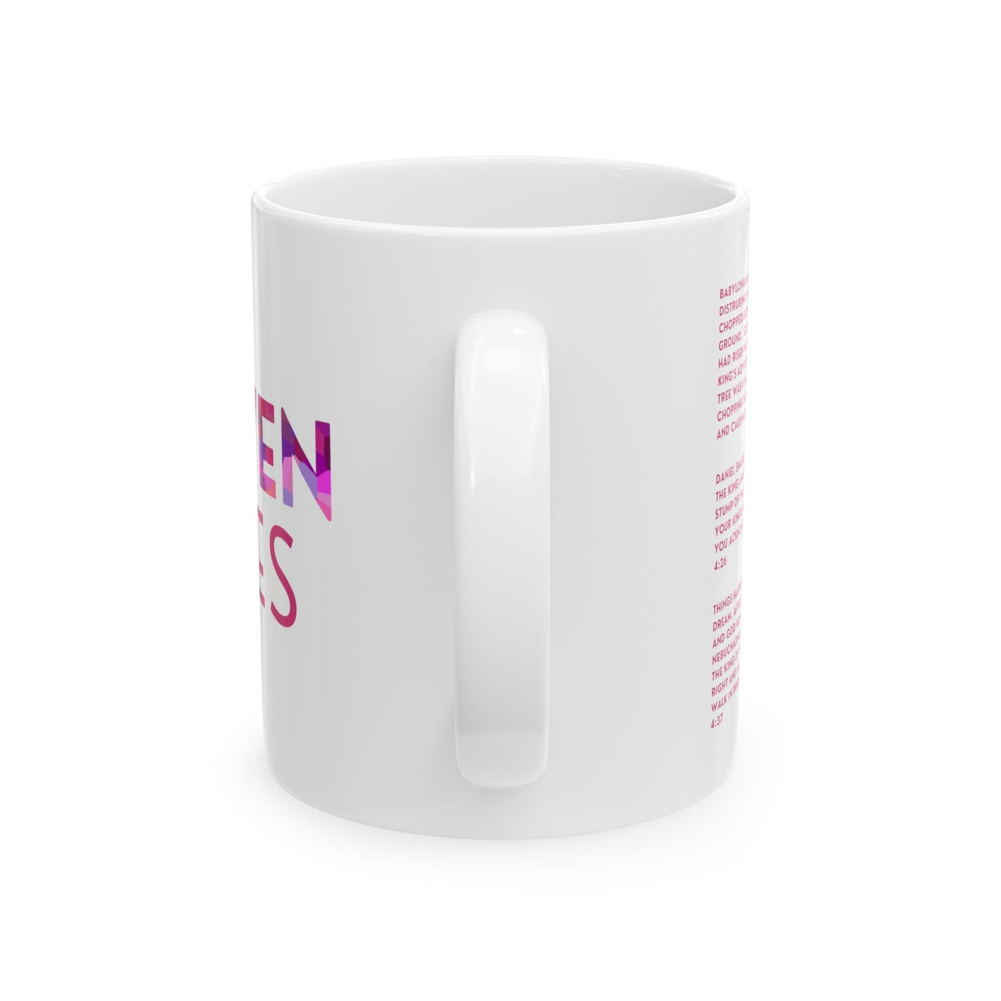 Heaven Rules Ceramic Mug - White