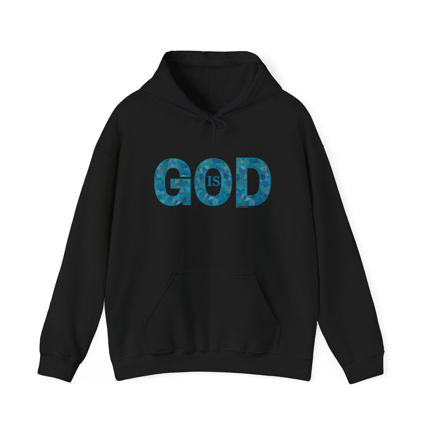 God Is Hoodie in Ocean