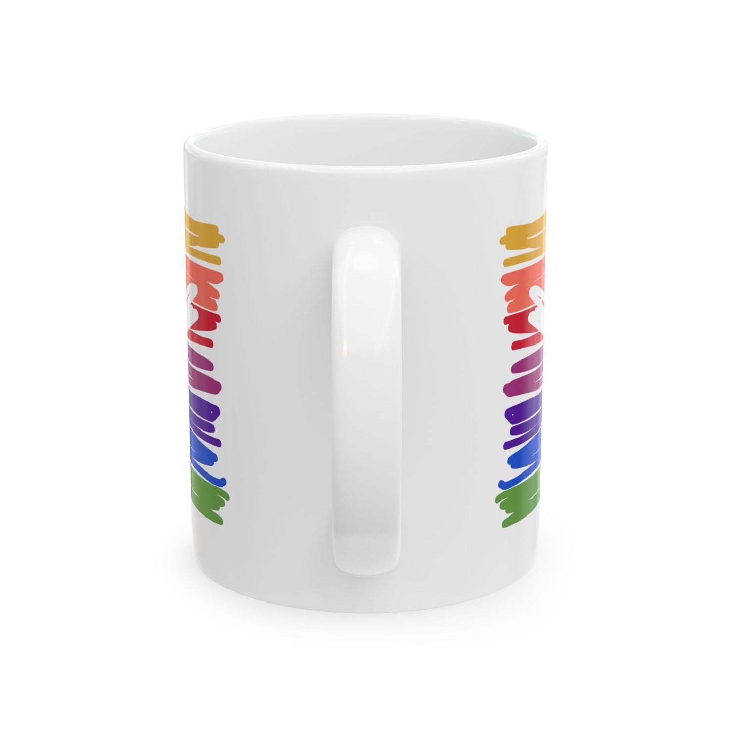 Scribbled Cross Ceramic Mug