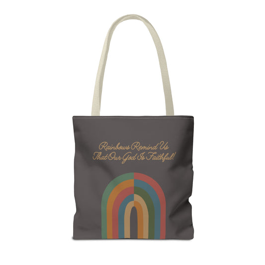 Rainbows are Reminders Tote Bag in Arizona Palette