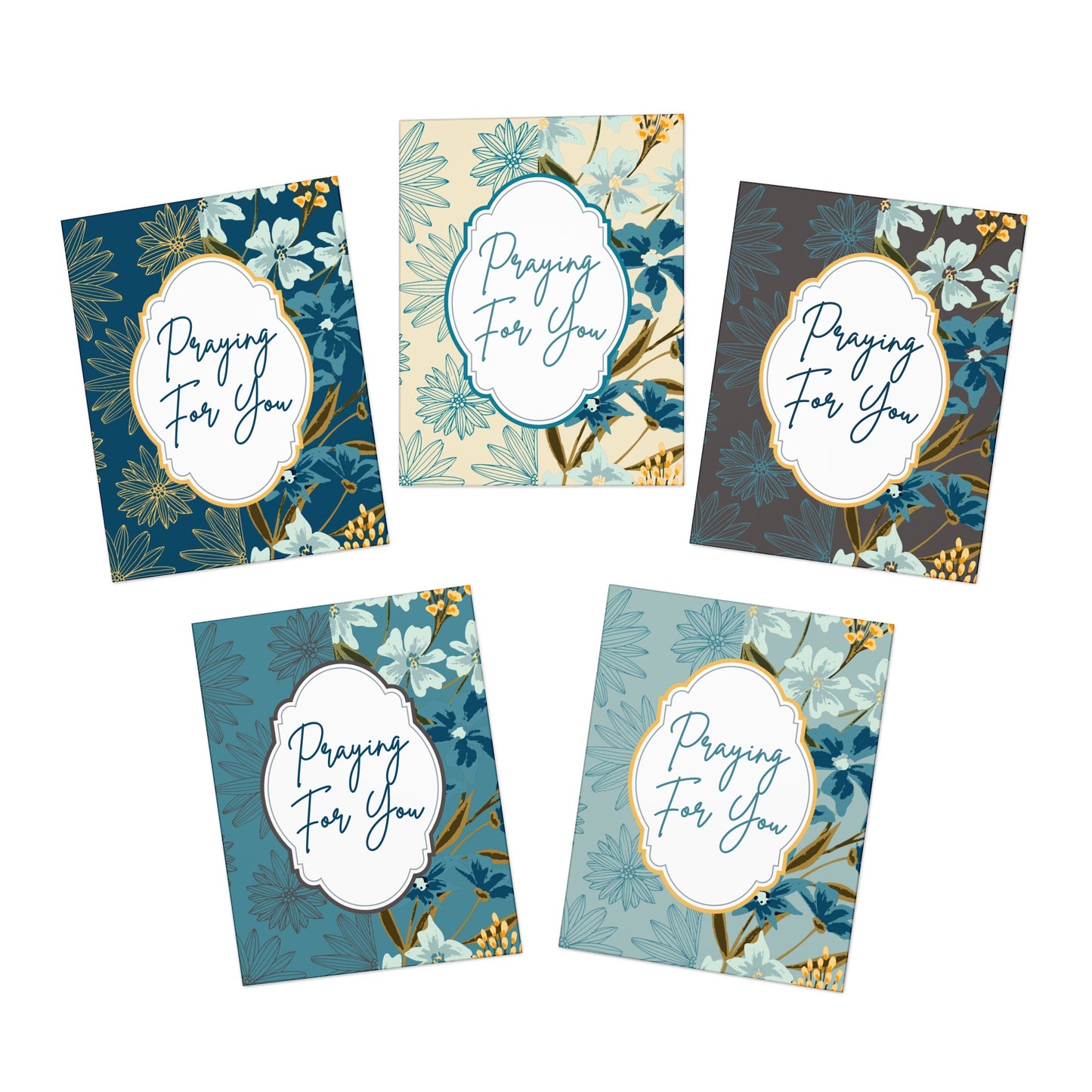 Praying for You Greeting Cards - Multi-Design (5-Pack)