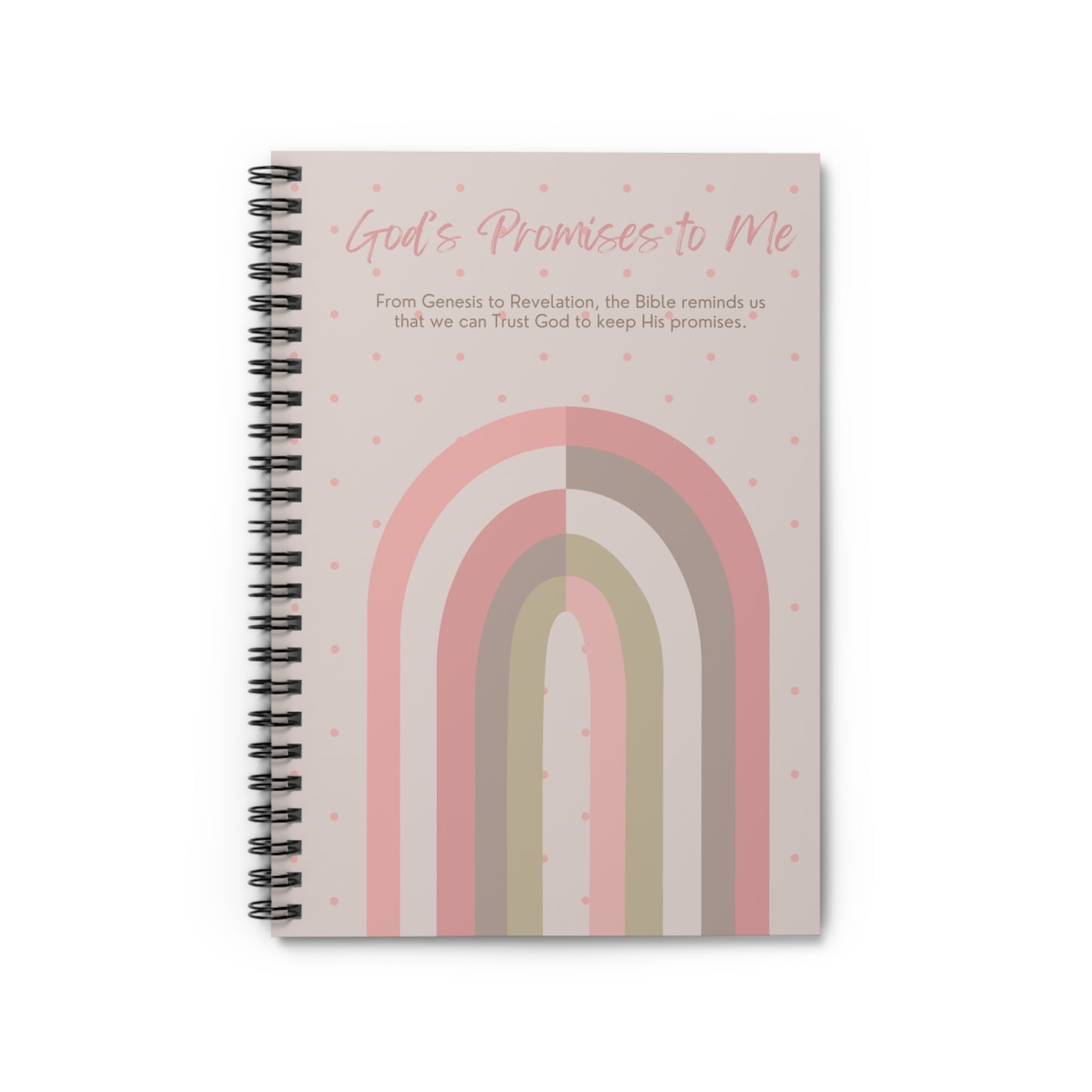 God's Promises To Me Spiral Notebook - Blush